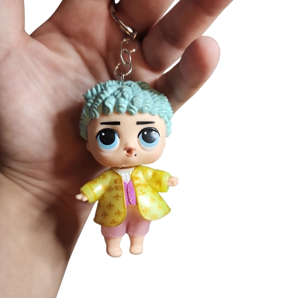 Cute Keychain with Yellow and Pink Outfit - Picture 1 of 2